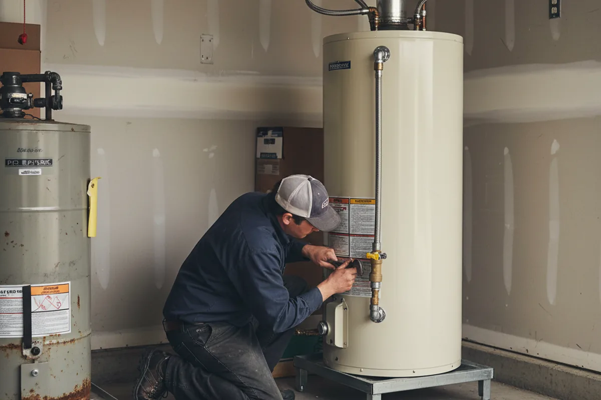 Water heater and shutoff valve replacement in Evans Mills