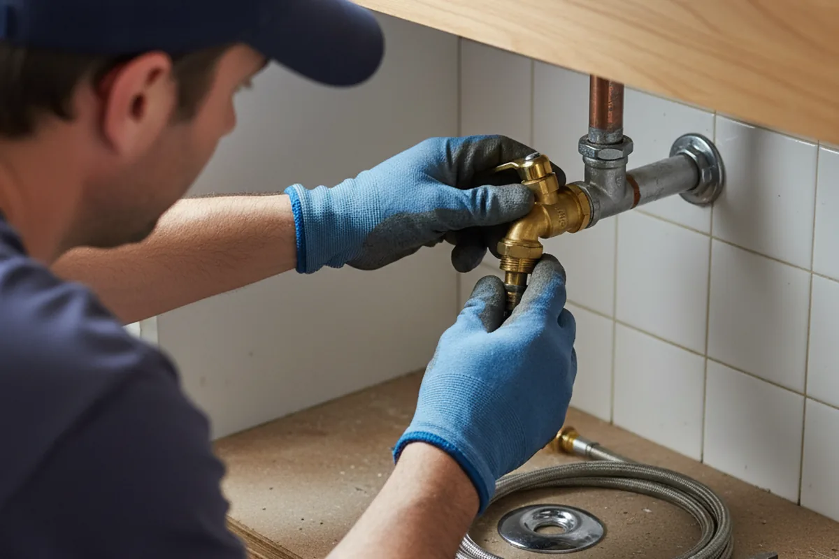 Shutoff valve and fitting work during Faucet and Fixture Repair in Evans Mills